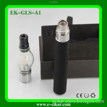 Glas globe wax vaporizer starter kit, dry herb wax atomizer,Glass dome